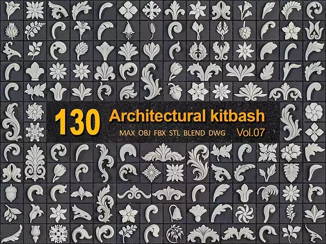 130 ARCHITECTURAL KITBASH - VOL 07