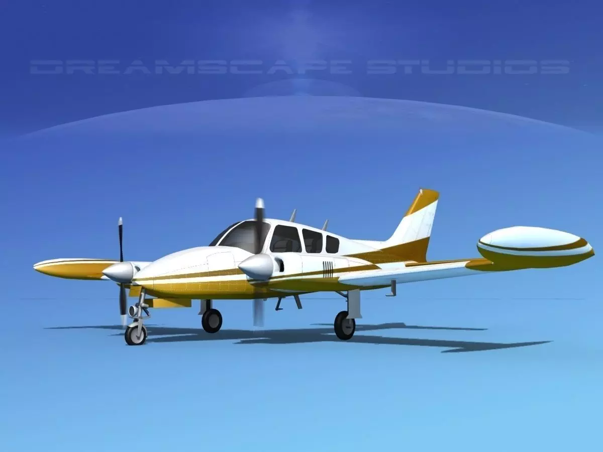 Cessna 320 Skyknight V05 3D model