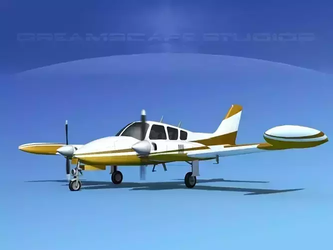 Cessna 320 Skyknight V05 3D model