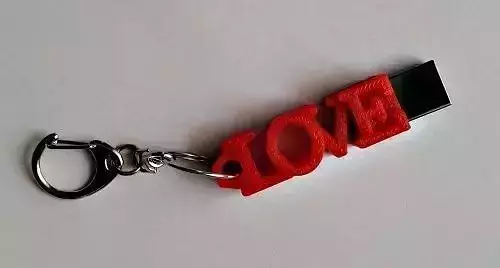 LOVE shaped usb flash drive case