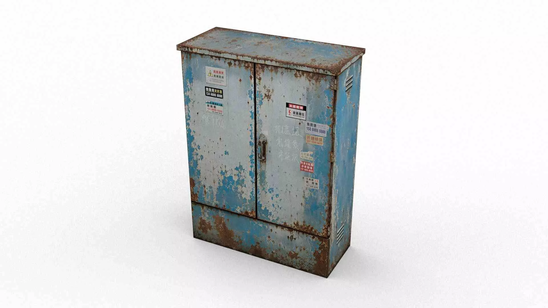Electrical Box Low-poly 3D model