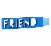 FRIEND - Personalised USB case Free 3D print model