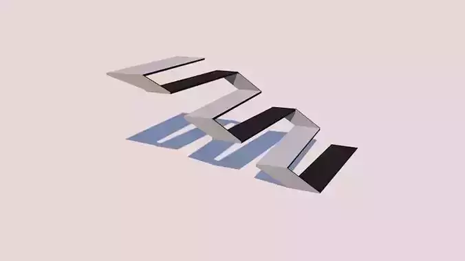 Modern Stairs 2017  3D model