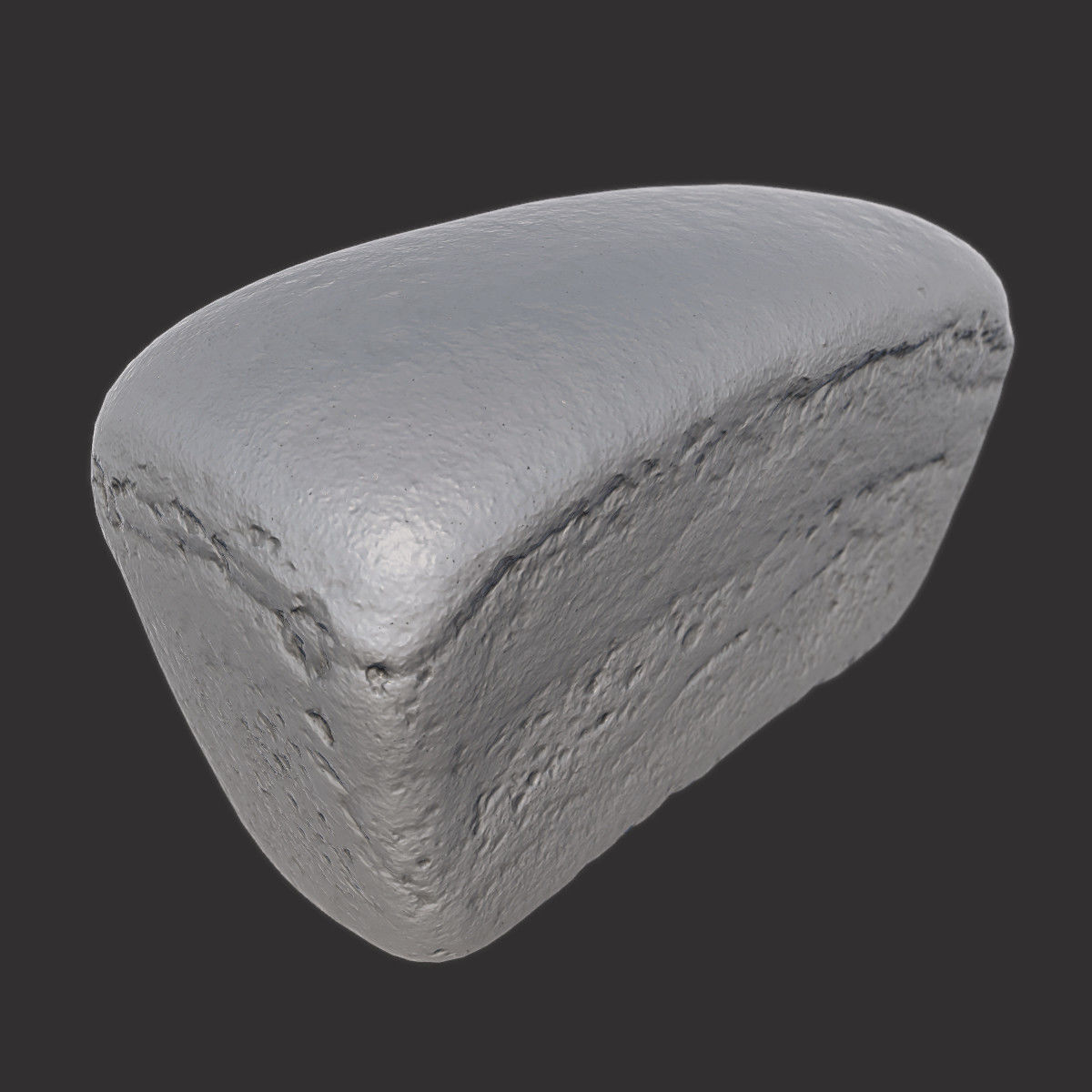 Soviet Brick Bread Low-poly 3D model_1