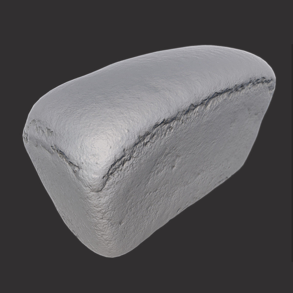 Soviet Brick Bread Low-poly 3D model_3