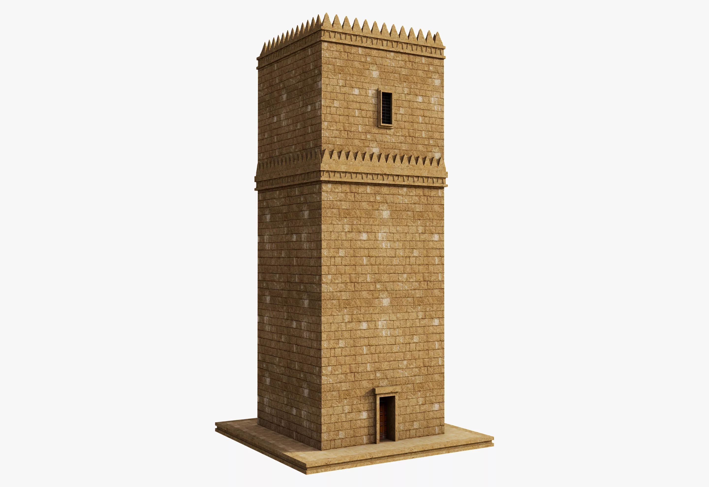 Ancient Pesian Tower Free 3D model