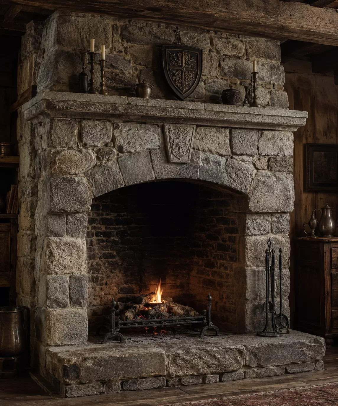 Stone Fireplace STL File for 3D Printing 3D print model