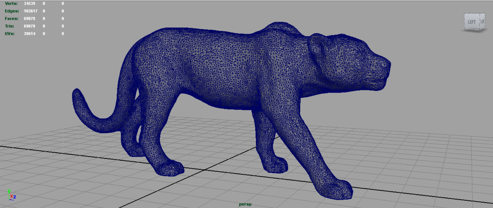 JAGUAR cheetah 3D model_4