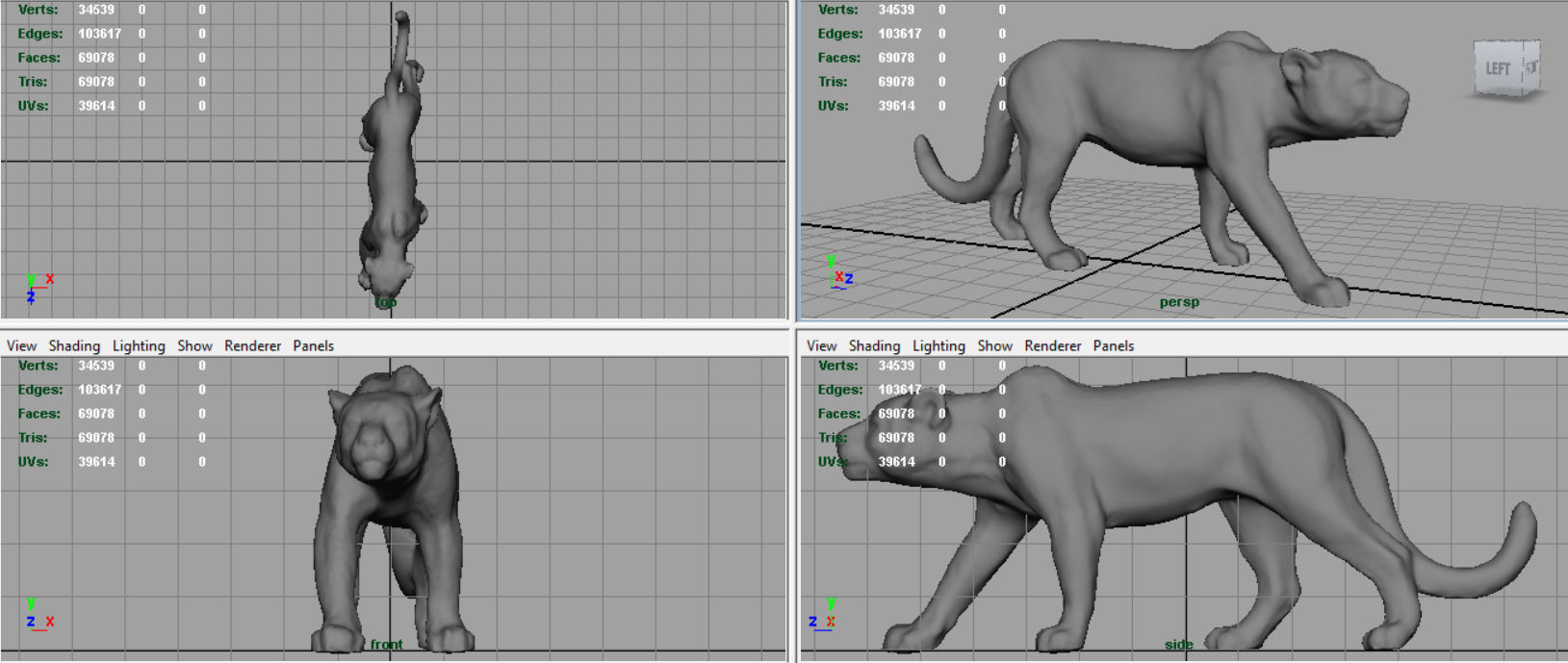 JAGUAR cheetah 3D model_7