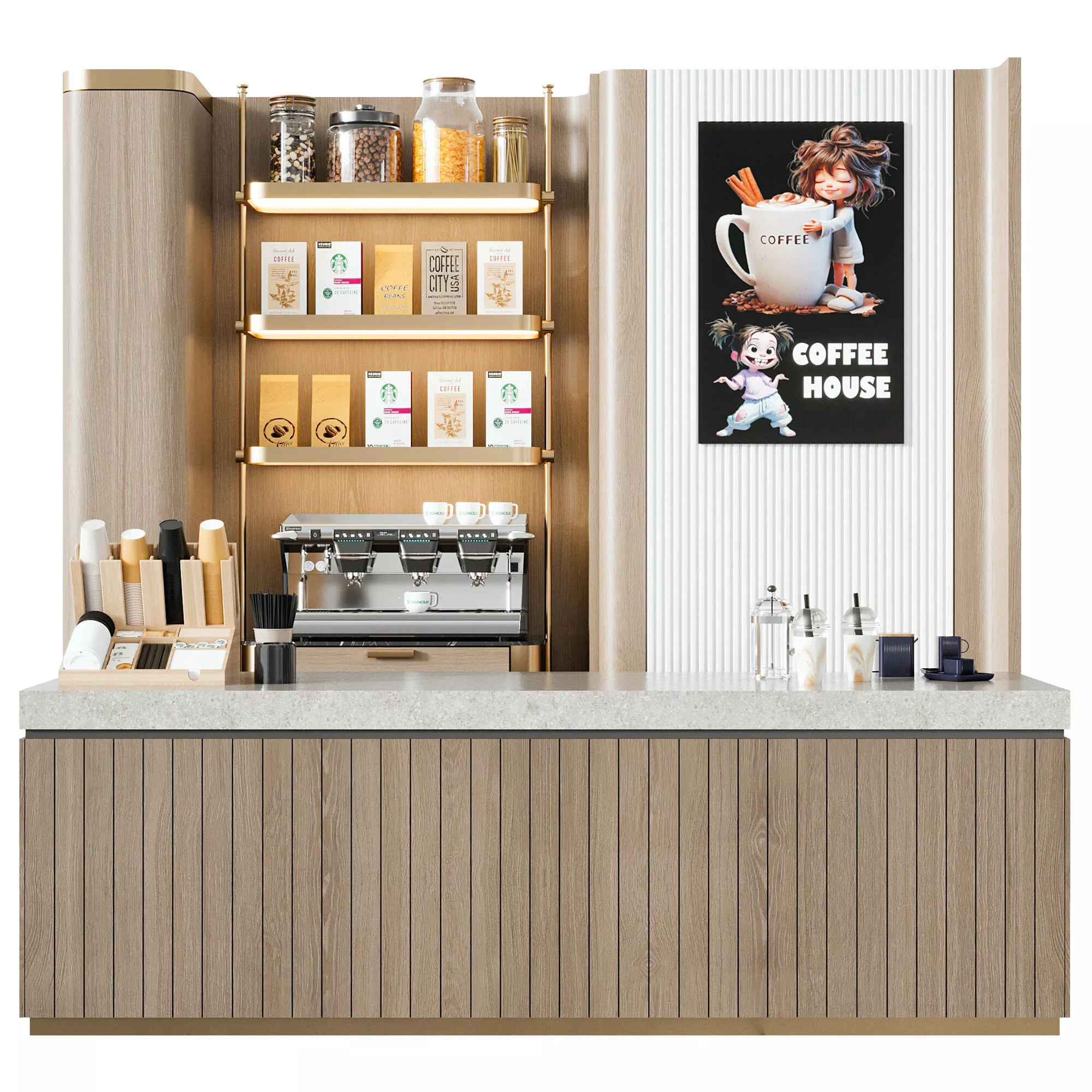 CAFE BAR NO51 A 3D model