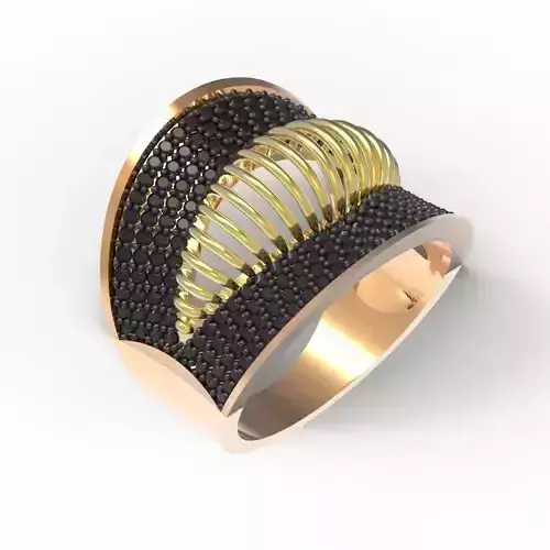 FANCY WOMAN RING 3D print model
