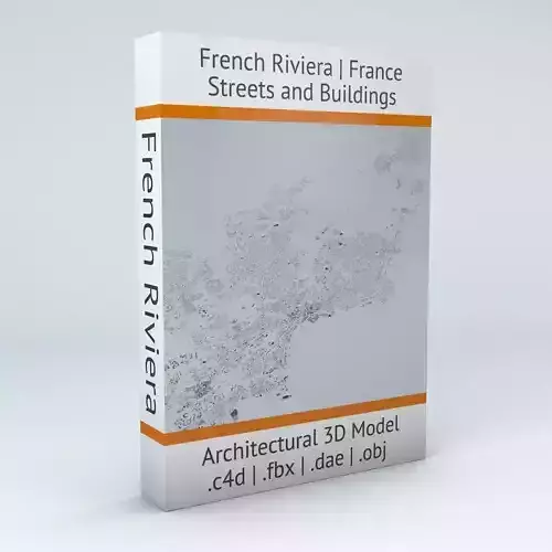 French Riviera from Cannes to Saint Tropez Streets and Buildings