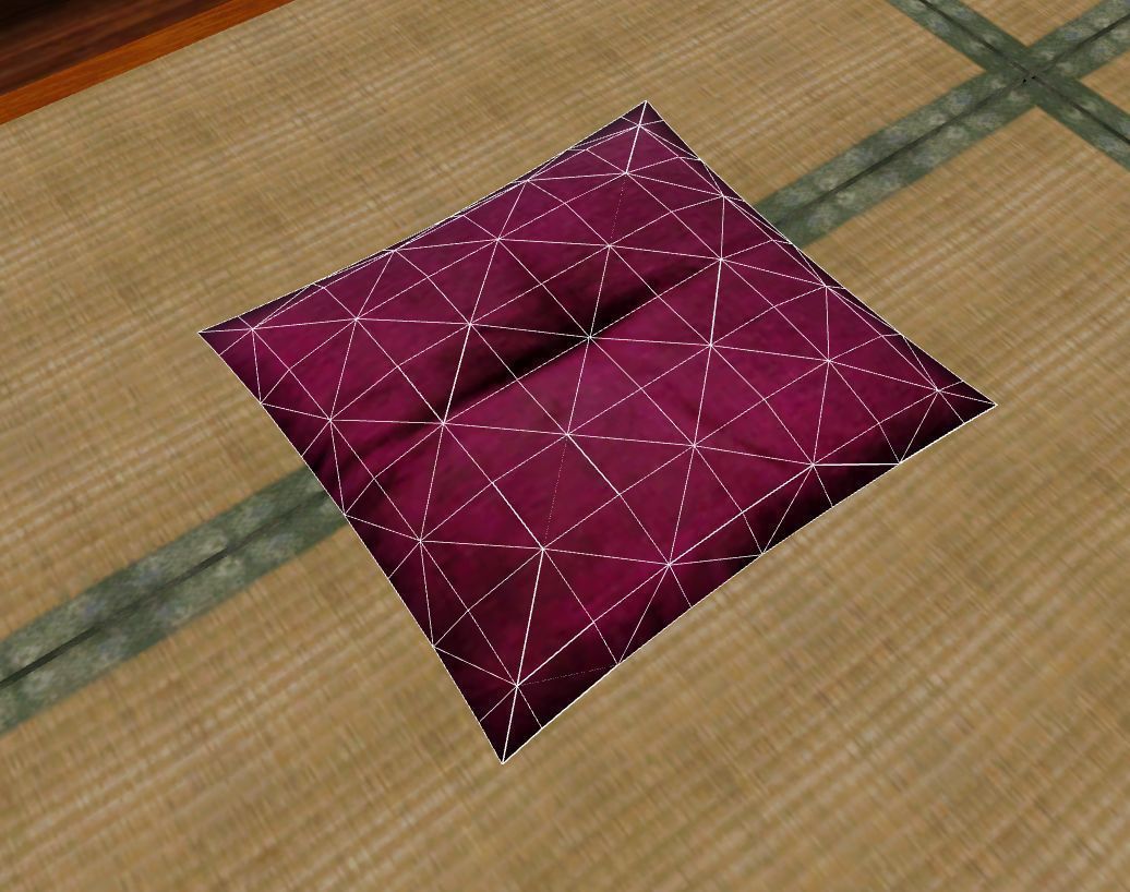 Asian table  Low-poly 3D model_7