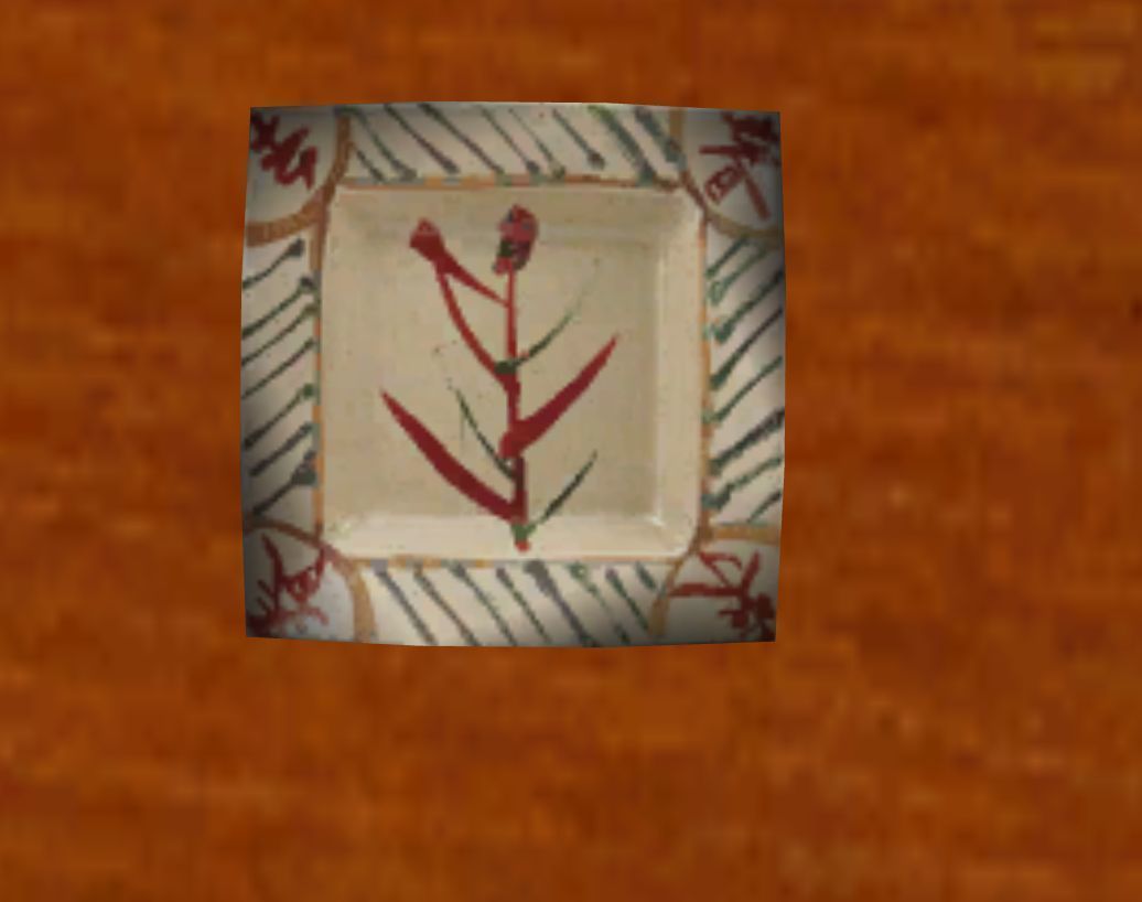 Asian table  Low-poly 3D model_4