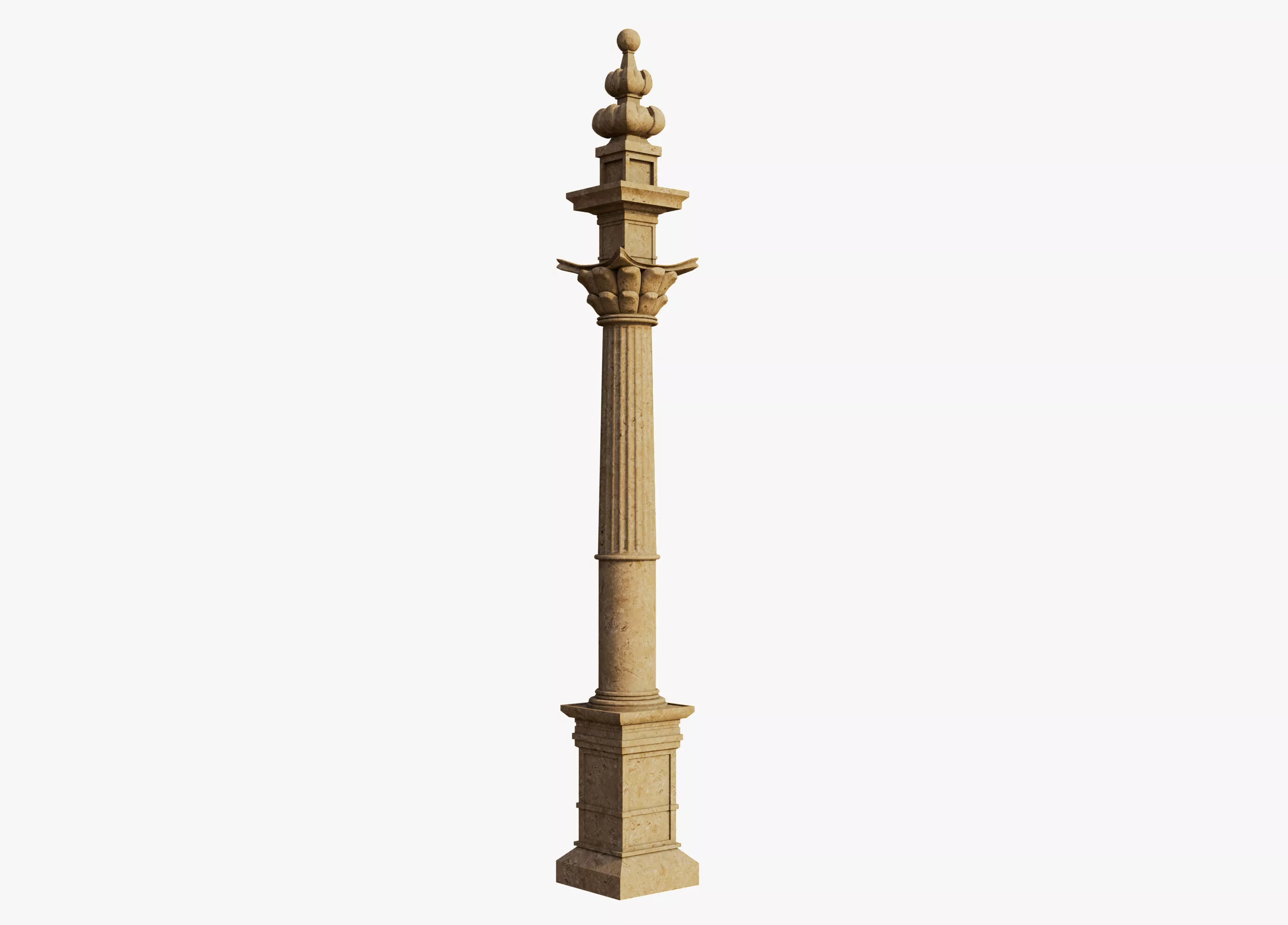 Classic Column Pillar Free 3D model