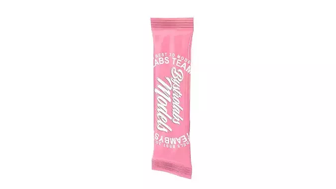 Stick Sachet Low-poly 3D model 3