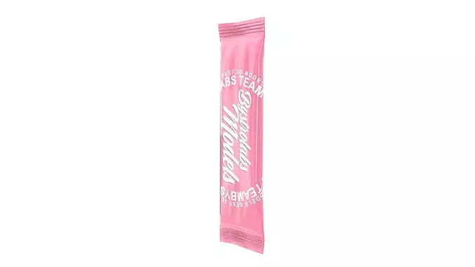 Stick Sachet Low-poly 3D model 4