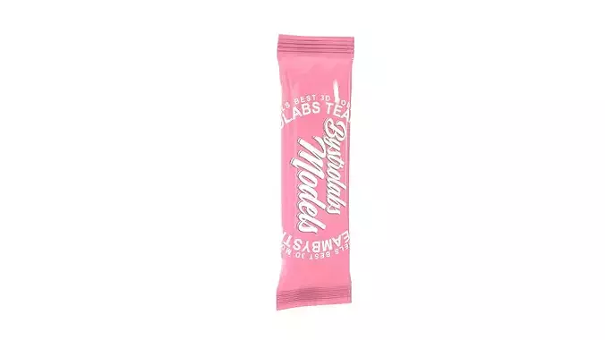 Stick Sachet Low-poly 3D model 2