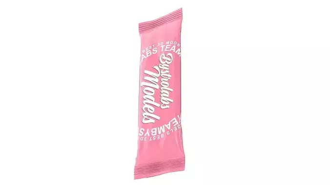 Stick Sachet Low-poly 3D model 7