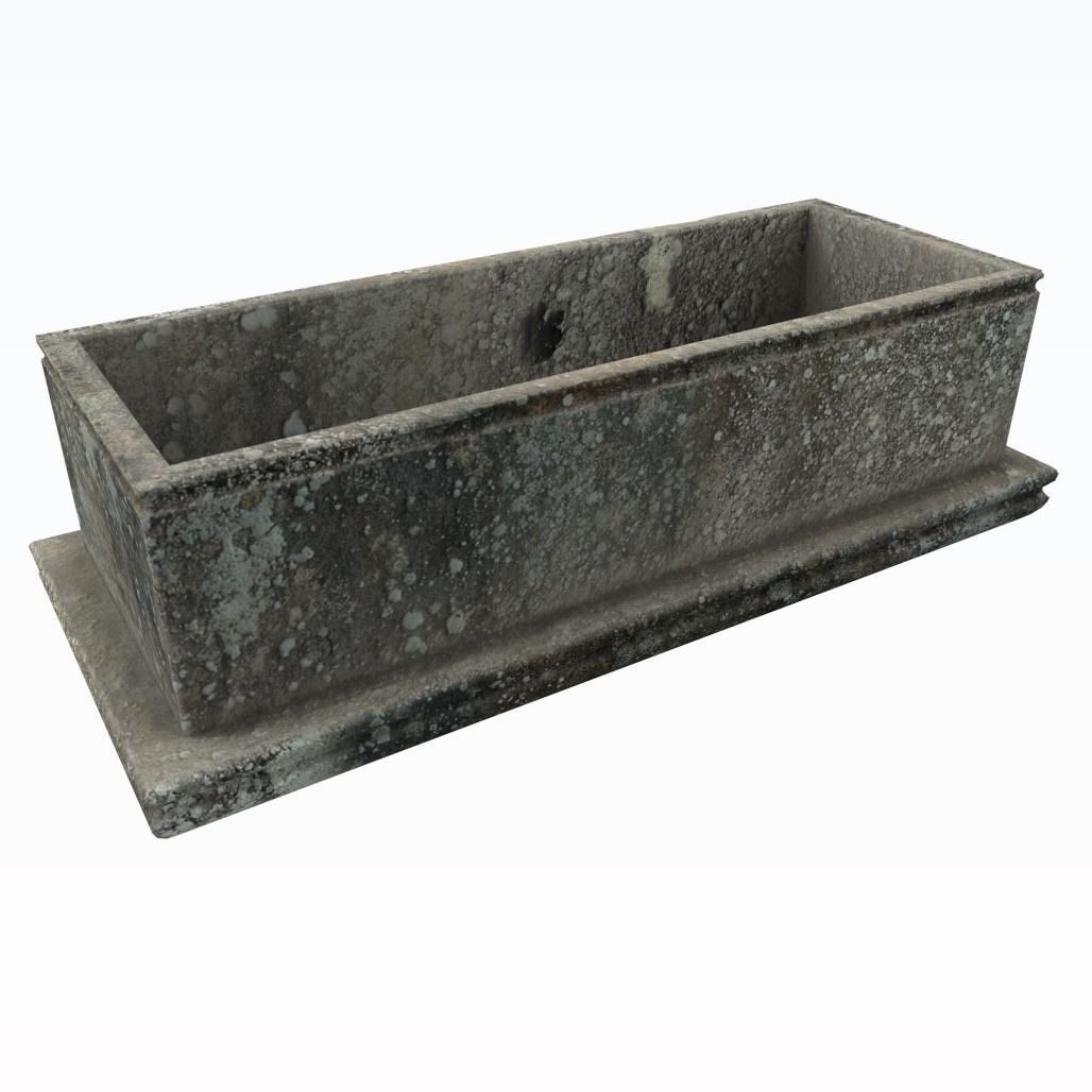 Old tomb Low-poly 3D model_0