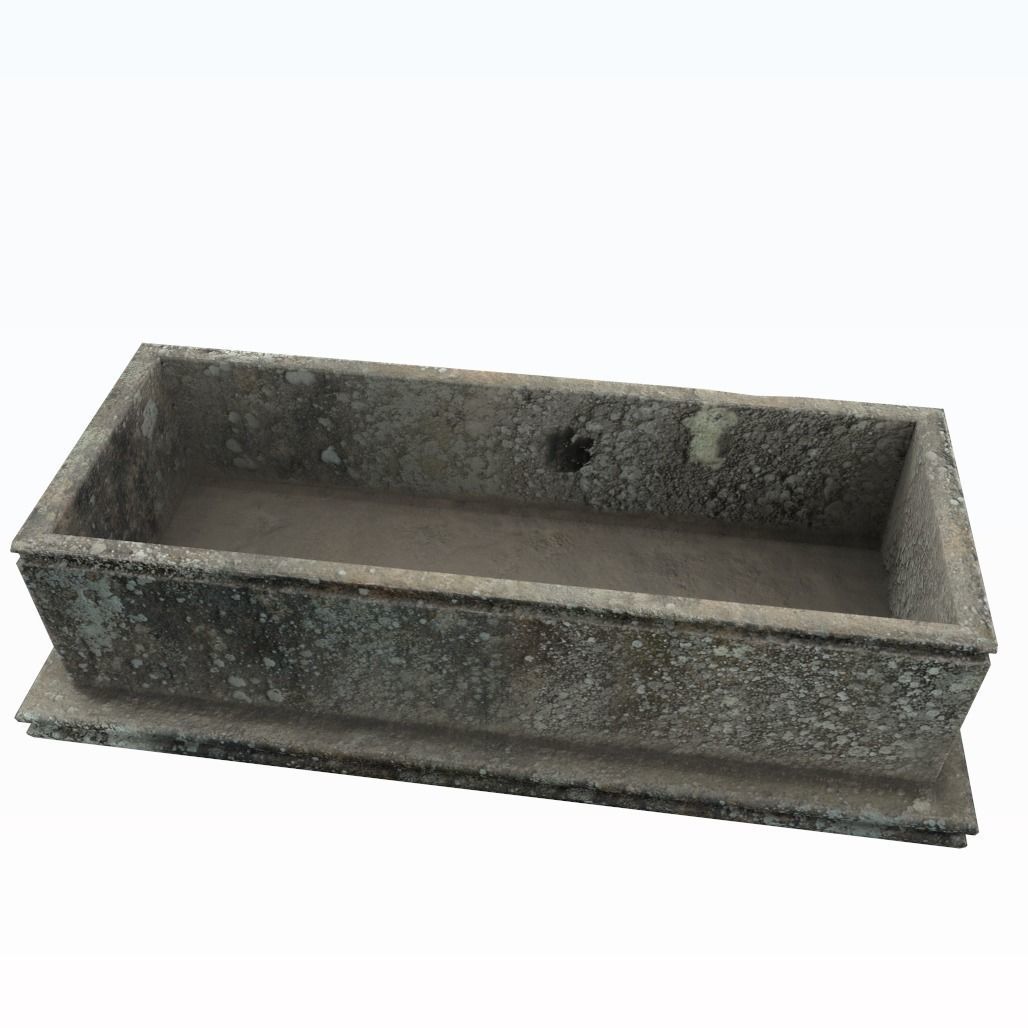 Old tomb Low-poly 3D model_4