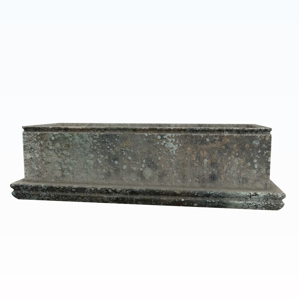 Old tomb Low-poly 3D model_5