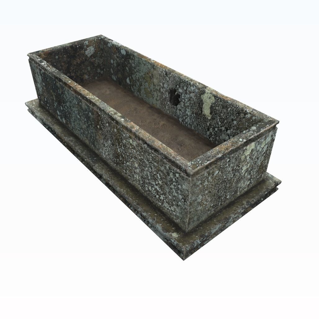 Old tomb Low-poly 3D model_8