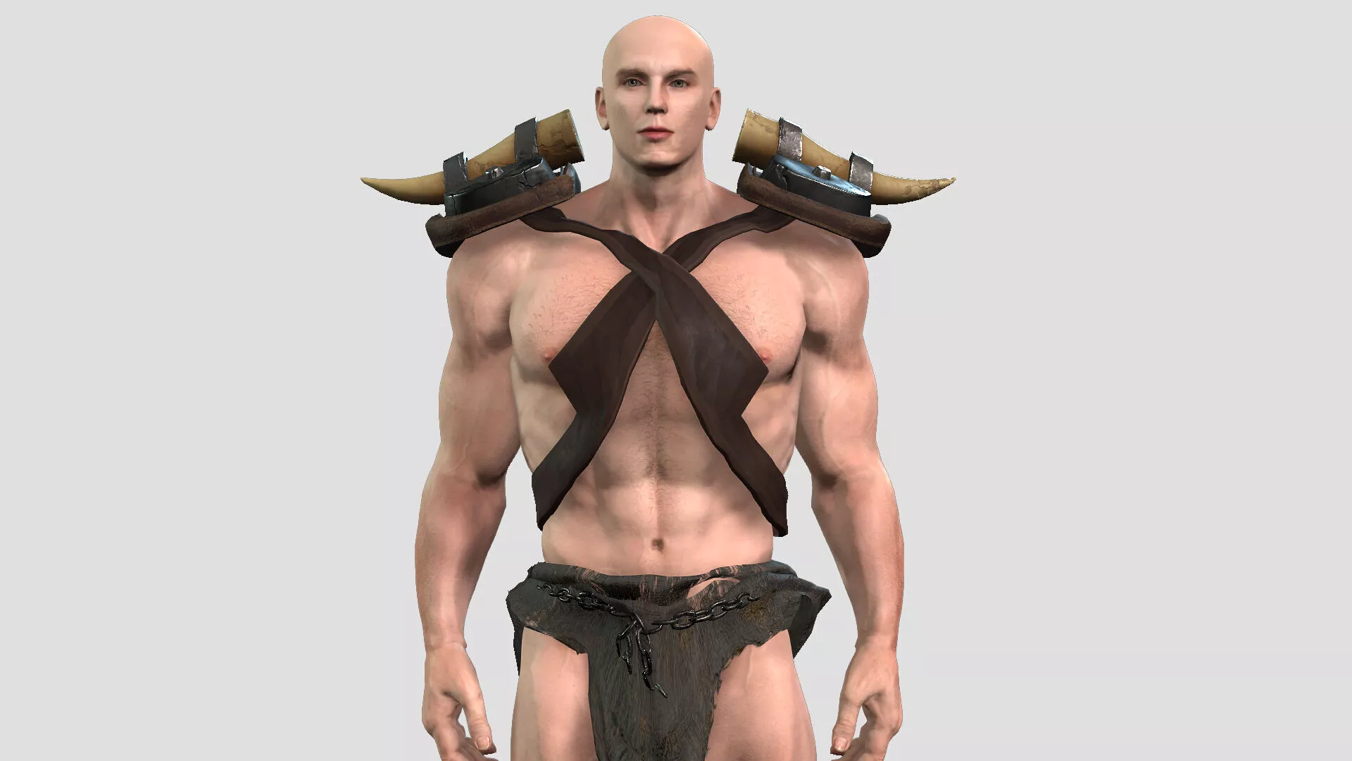 Barbarian 3D Character Model 3D model