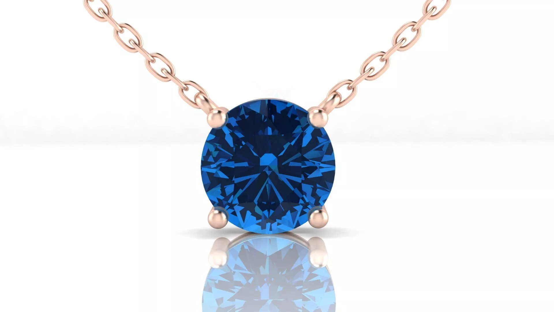 round cut stone jewelry pendant 3D print model