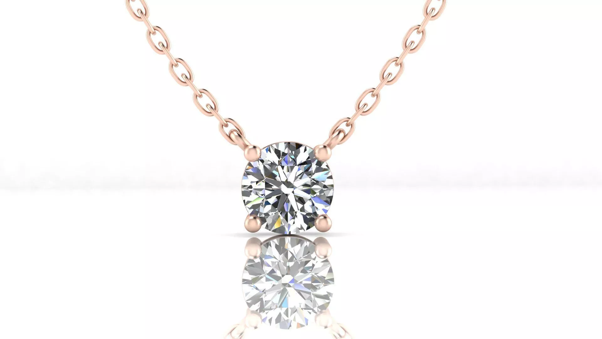 round cut stone jewelry pendant 3D print model