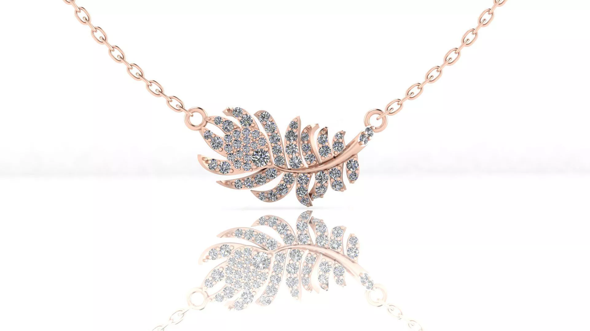 plume de Paon high jewelry pendant 3D print model