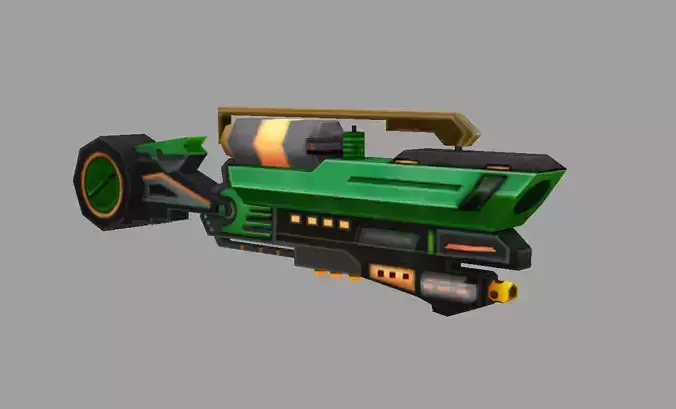 model gun futuristic weapon