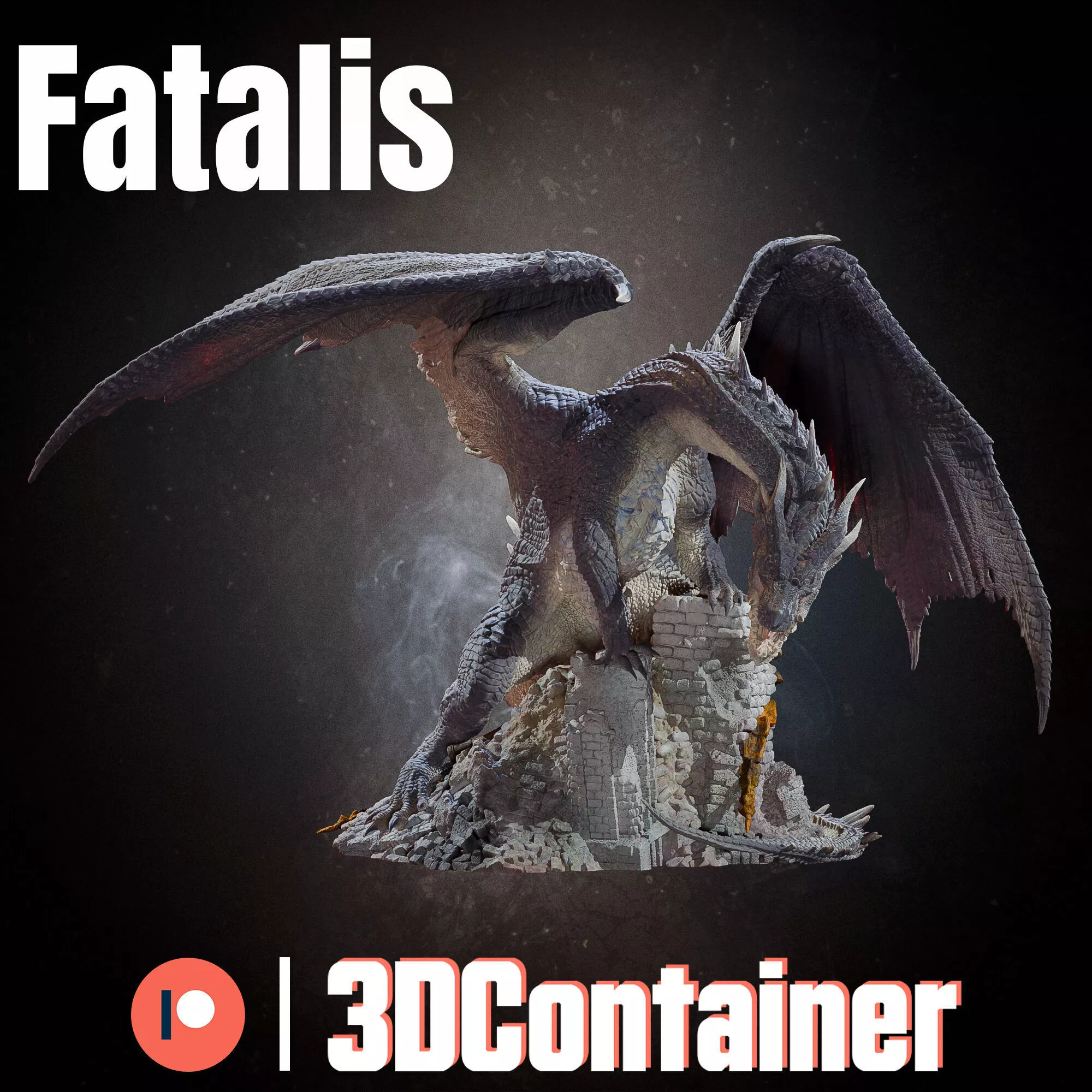 Fatalis Fan Art 3D print model