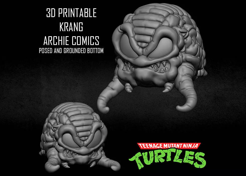 3D PRINTABLE KRANG ARCHIE COMICS NINJA TURTLES TMNT TWO VERSIONS 3D print model
