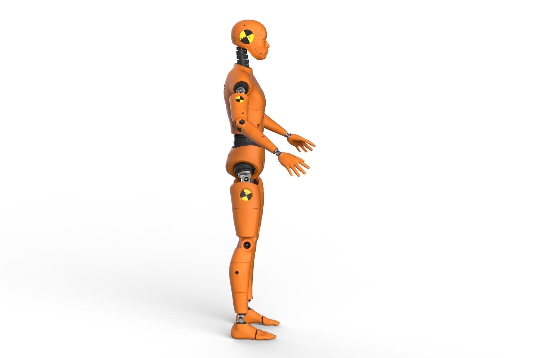 Crash Test Dummy Robot  Android 3D model_1