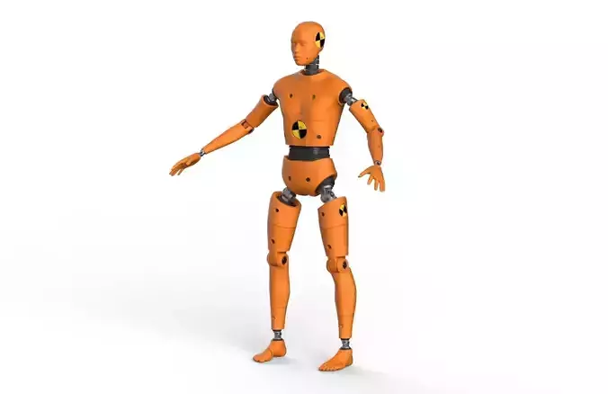 Crash Test Dummy Robot  Android 3D model