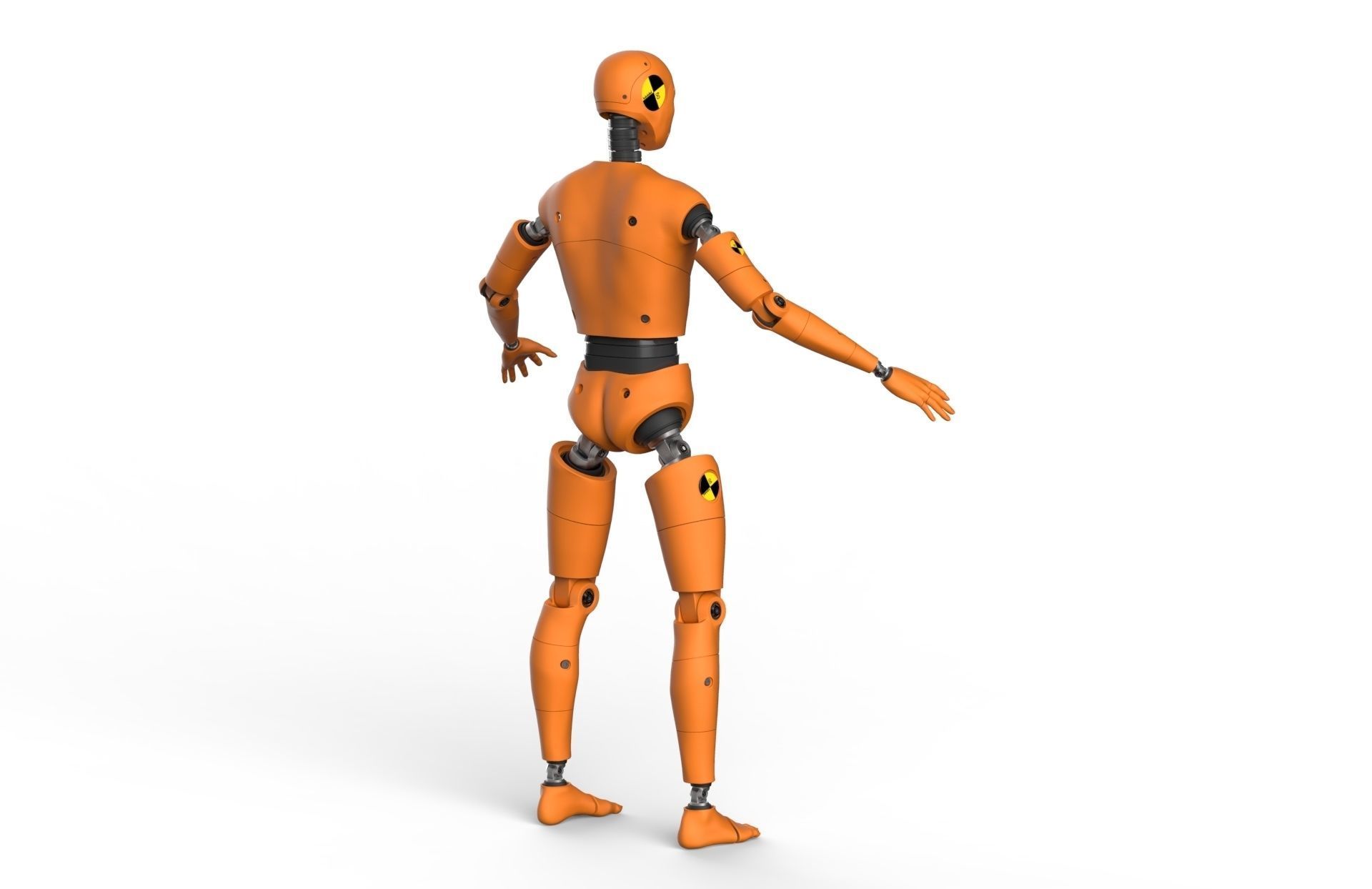 Crash Test Dummy Robot  Android 3D model_2