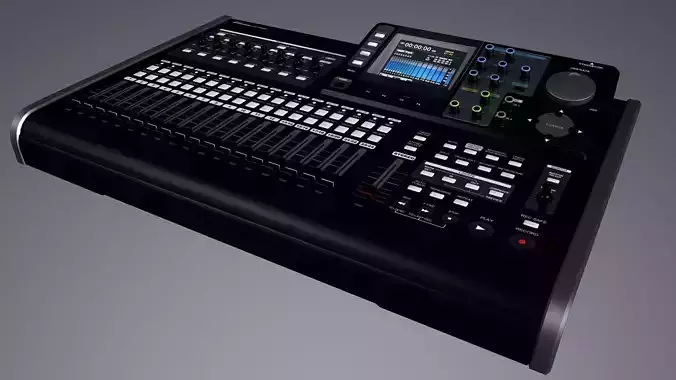 TASCAM DP24 SD multitrack portable digital recorder 3D model