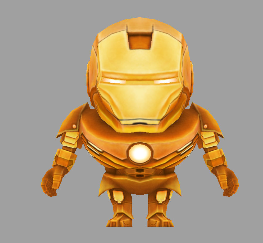 3D model chicken iron man VR / AR / lowpoly CGTrader