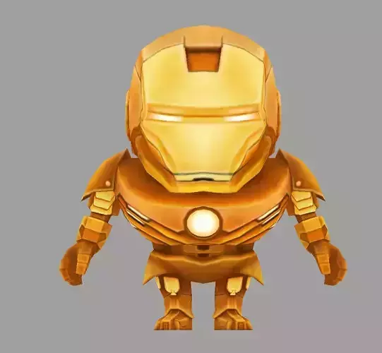 chicken iron man Low-poly 3D model