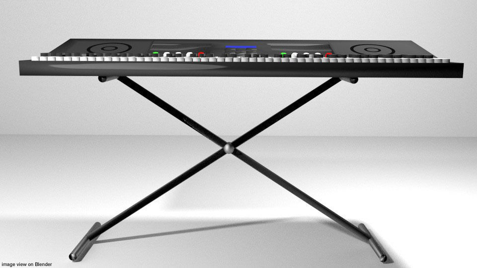 Piano - Electric 3D model_1