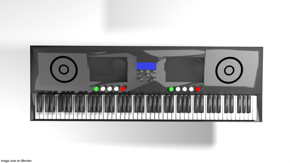 Piano - Electric 3D model_2