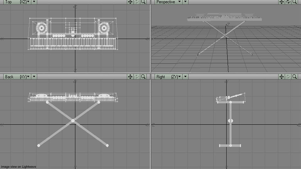 Piano - Electric 3D model_4