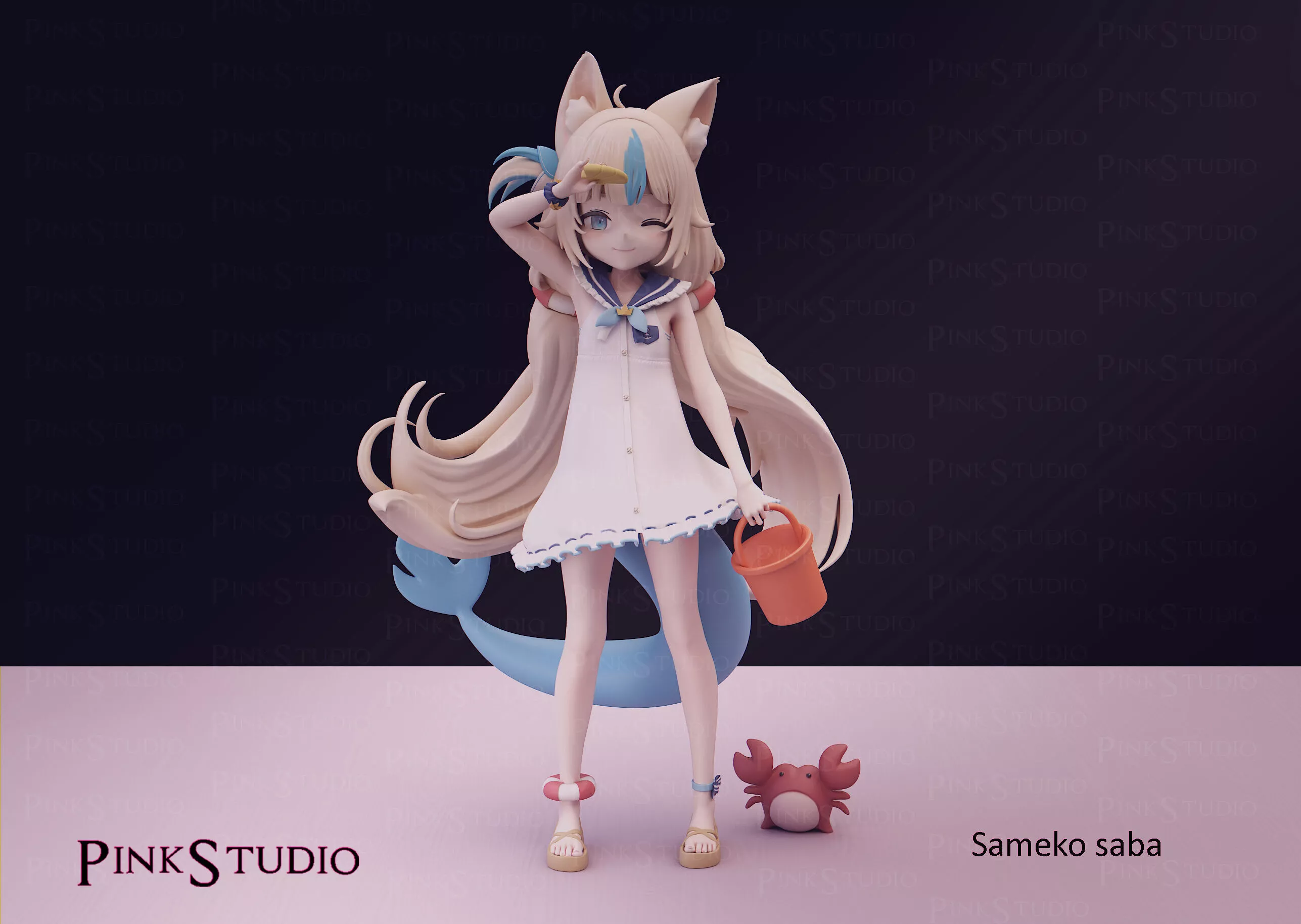 Hololive - Sameko saba 3D print model