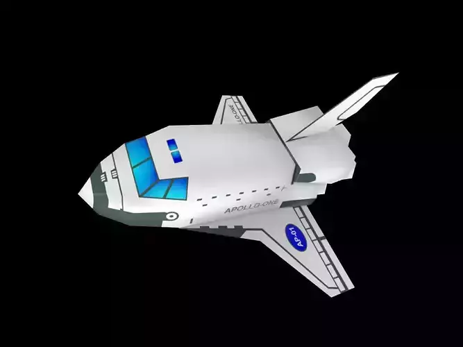 Space Shuttle Low-poly 3D model