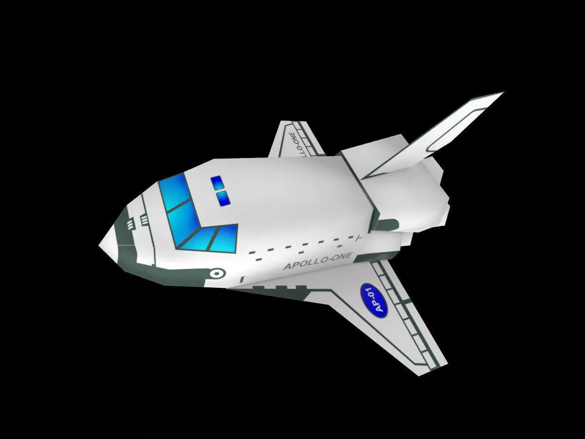 Space Shuttle Low-poly 3D model