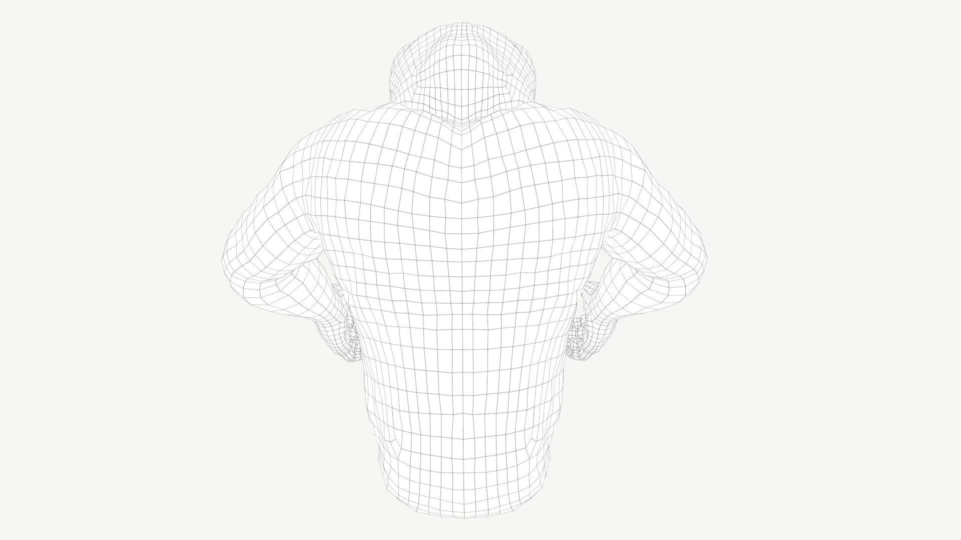 Bornean Orangutan Male Low-poly 3D model_7