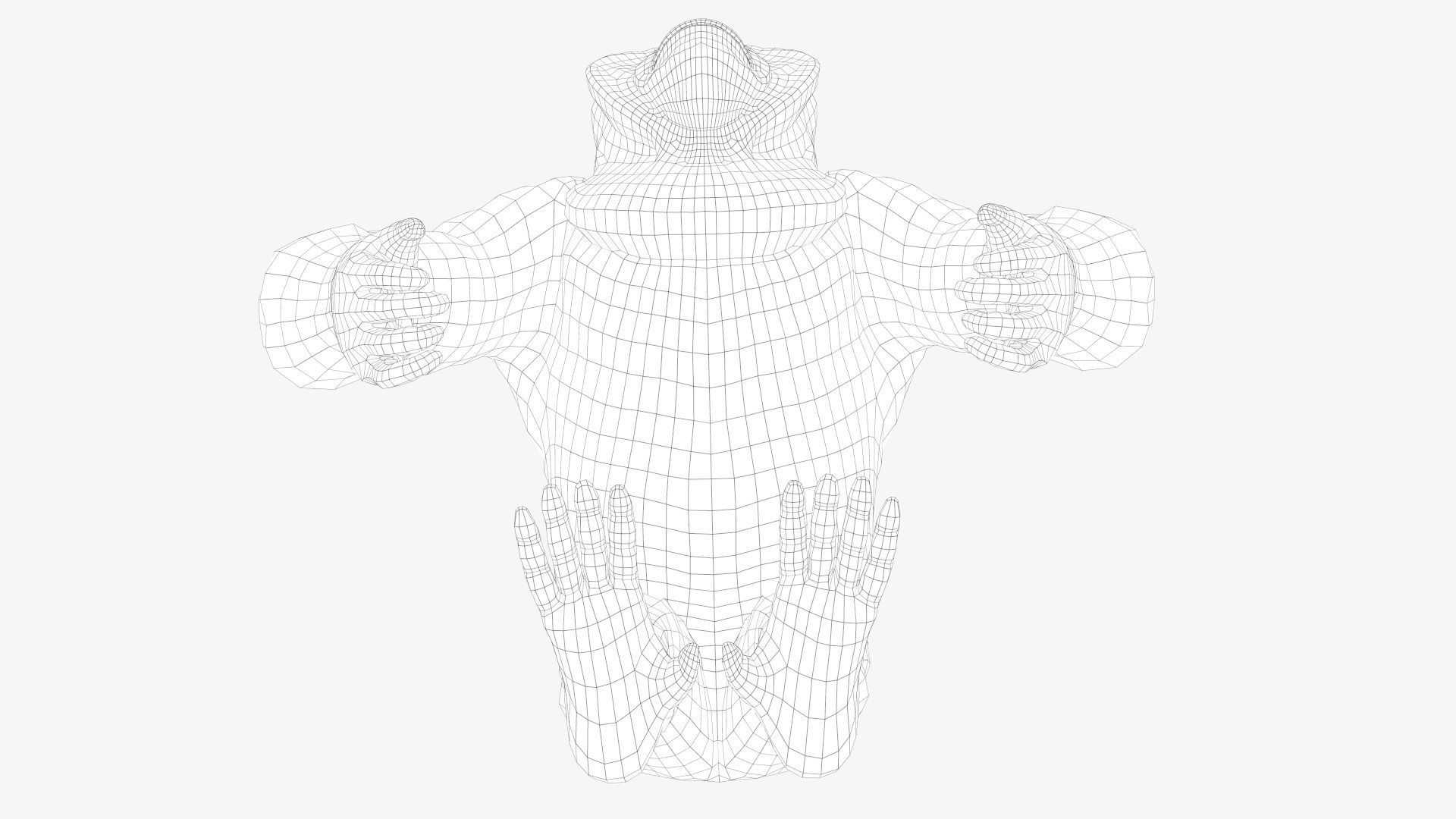 Bornean Orangutan Male Low-poly 3D model_11