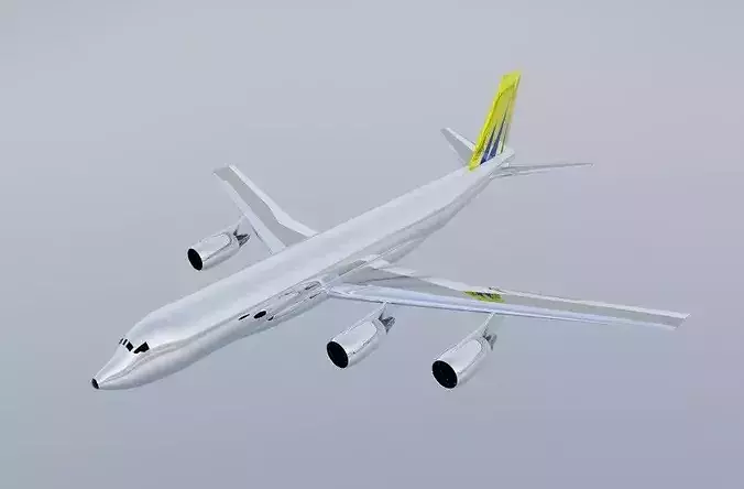 DC-8-10 CFM Style 1950s Jetliner - Custom Quad Engine