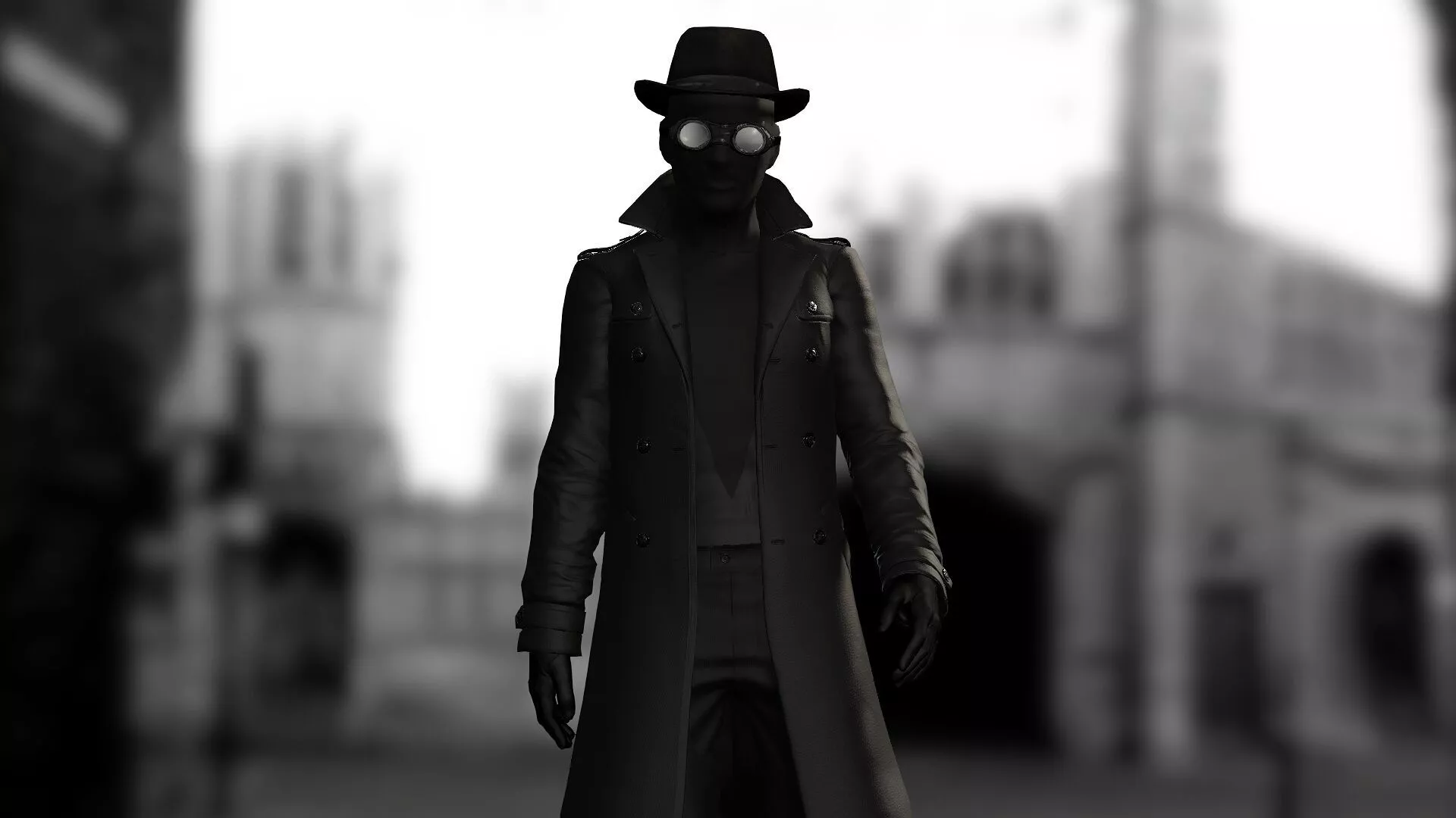 Spider Noir Low-poly 3D model